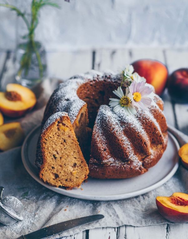 Spiced Peach Bundt Cake
