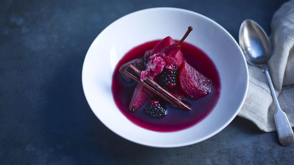 Spiced Poached Quince with Cloves
