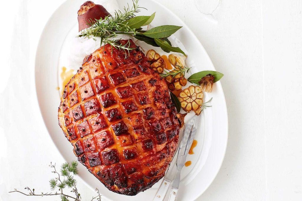 Spiced Rum Glazed Baked Ham