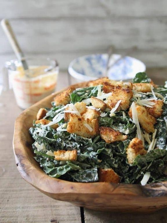 Spicy Caesar Salad with Sriracha Dressing