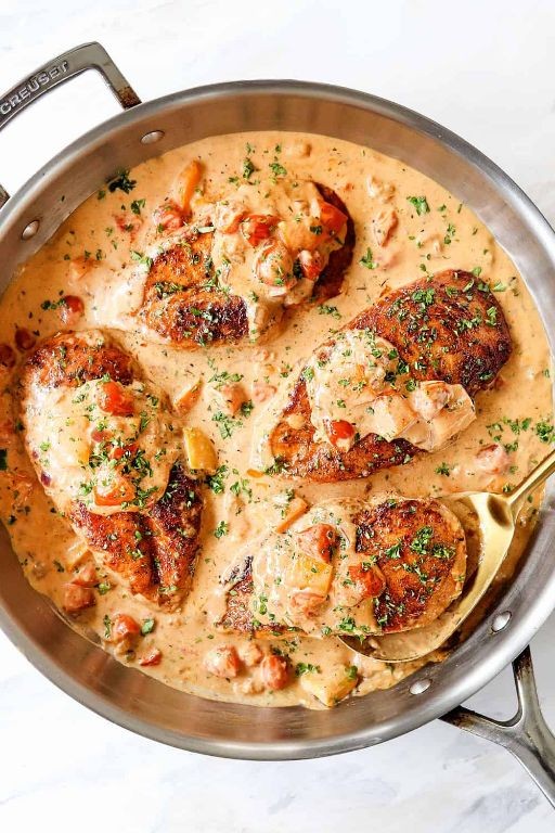Spicy Cajun Boiled Chicken Breast