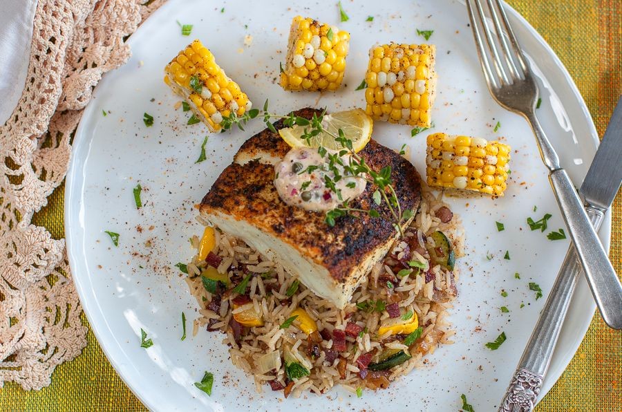 Spicy Cajun Fried Halibut