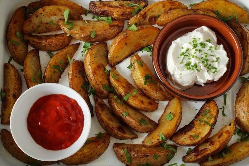 Spicy Cajun Red Skin Potato Wedges
