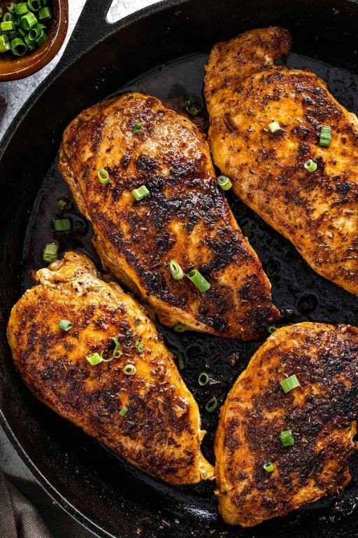 Spicy Cajun Scored Chicken Breast