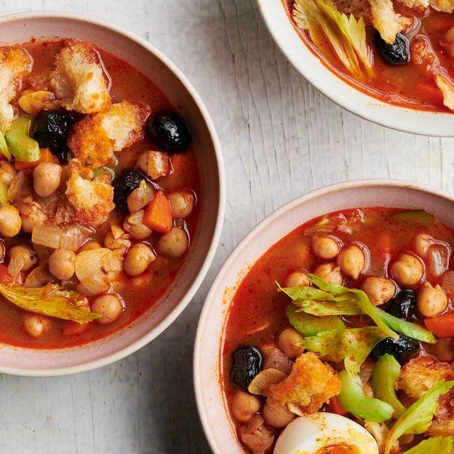 Spicy Chickpea and Harissa Soup