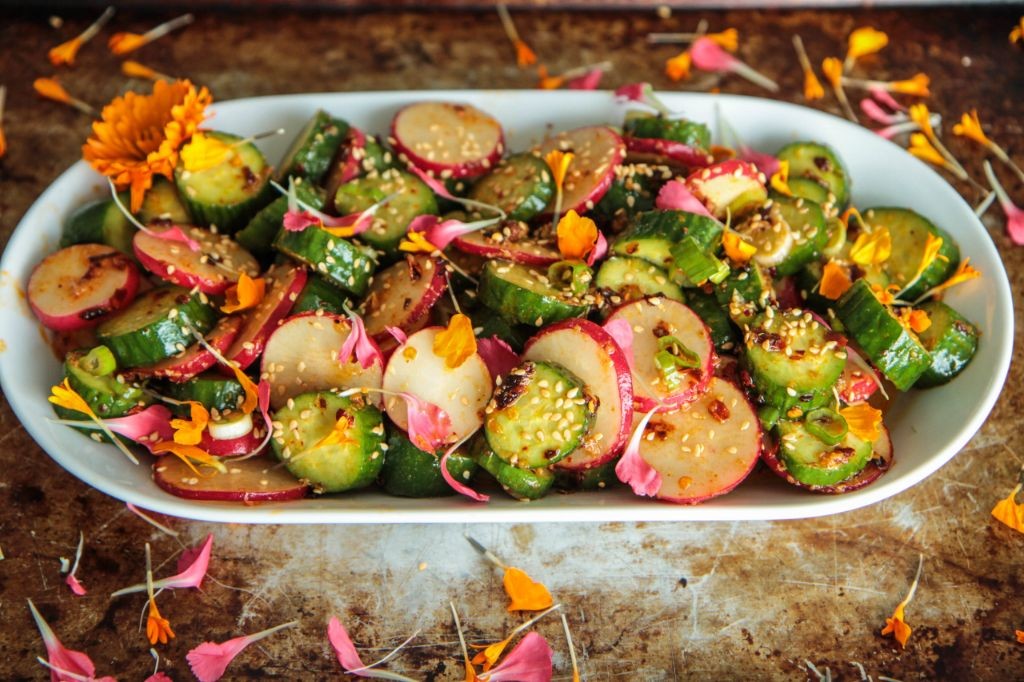 Spicy Cucumber and Radish Salad