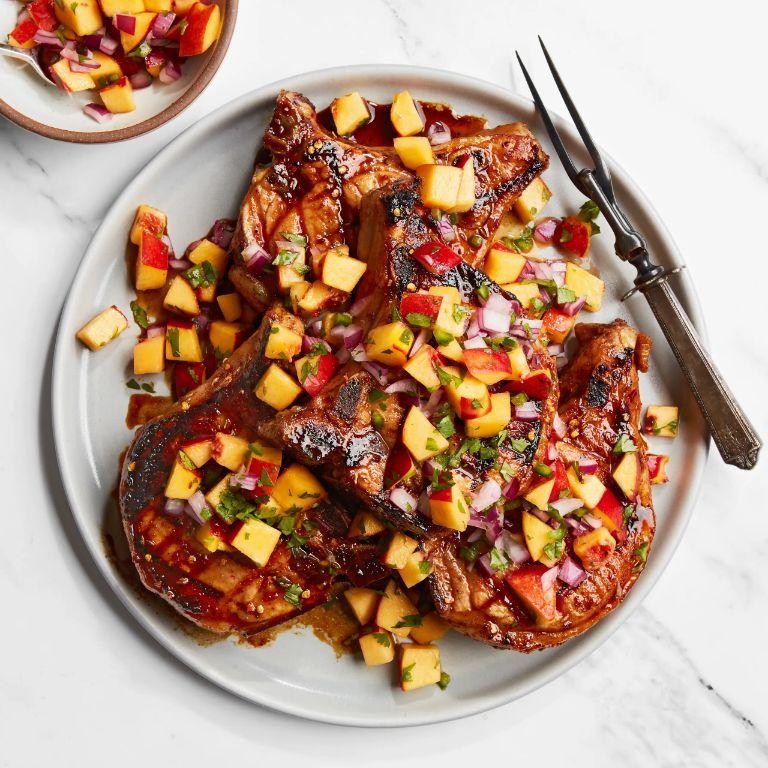 Spicy Honey Glazed Pork Chops