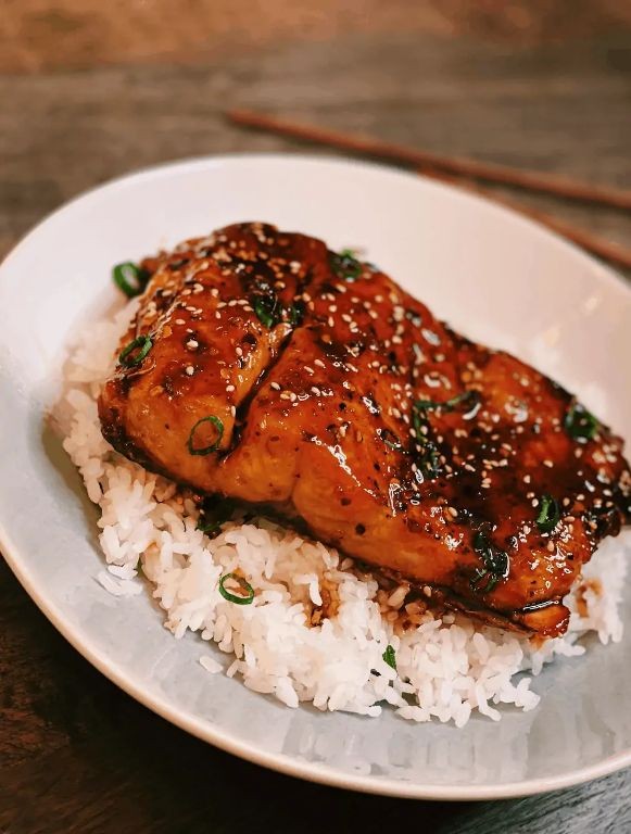 Spicy Honey Glazed Salmon