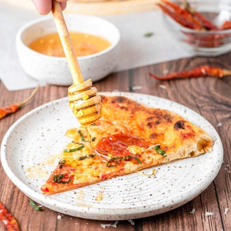 Spicy Hot Honey Drizzled Pizza