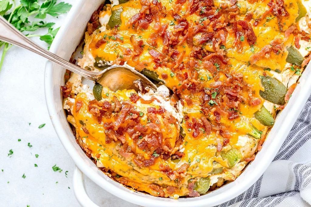 Spicy Jalapeño Chicken and Dressing Casserole