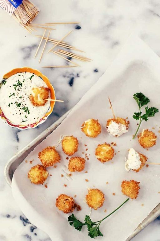Spicy Jalapeño Mozzarella Sticks with Ranch Dressing