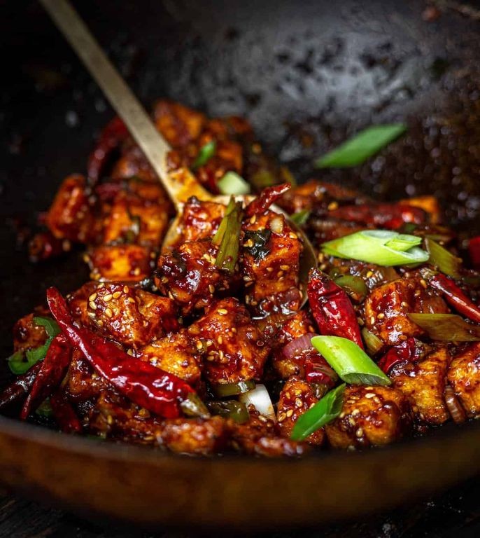 Spicy Korean Fried Tofu