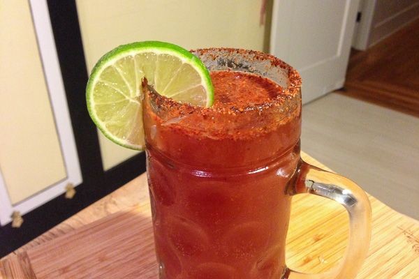 Spicy Michelada with Clamato and Hot Sauce