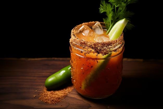 Spicy Michelada with Pickled Vegetables