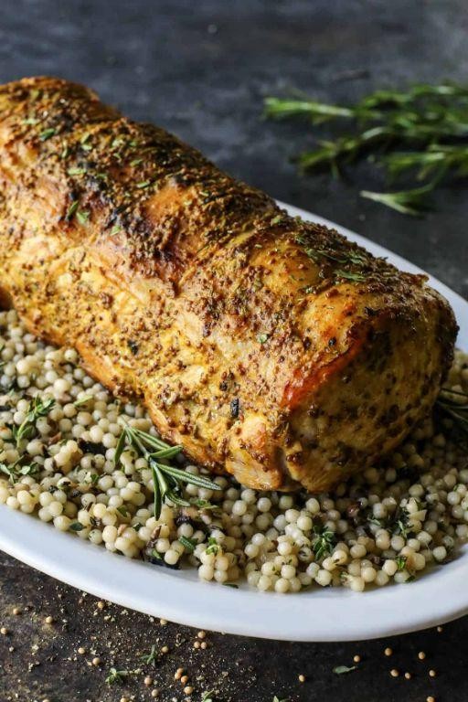 Spicy Mustard Pork Roast