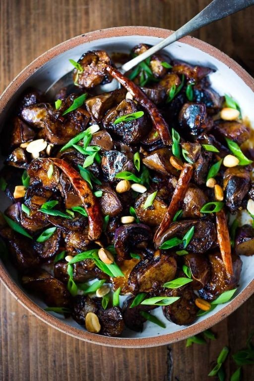 Spicy Szechuan Mini Eggplant Stir-Fry