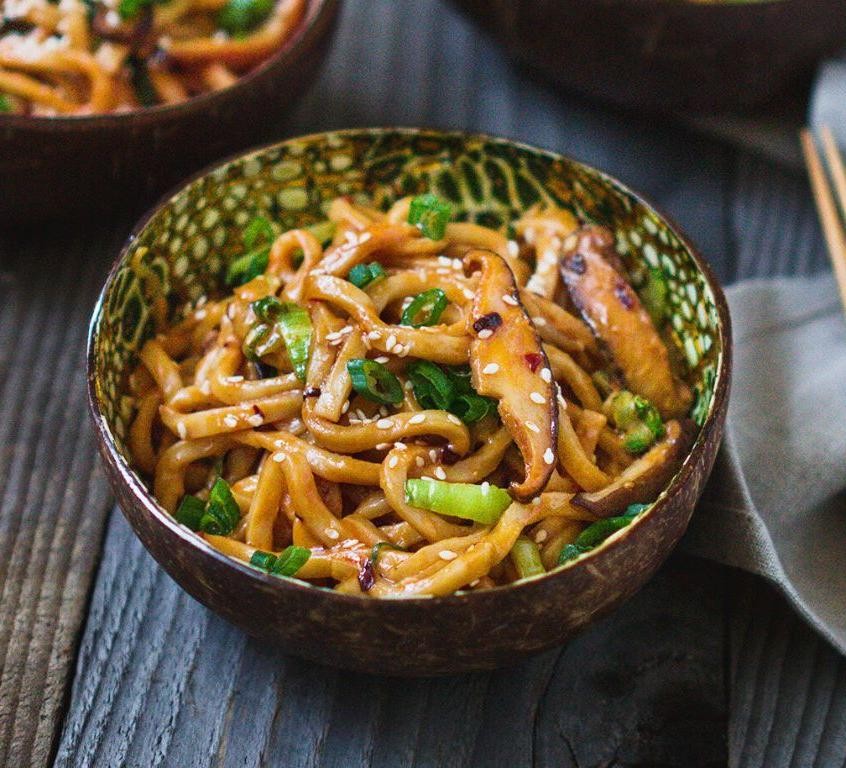Spicy Szechuan Noodles with Peanuts