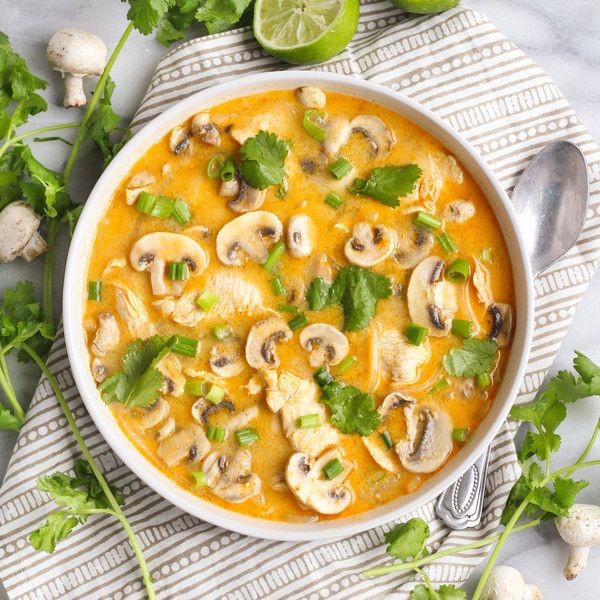 Spicy Thai Coconut Broth Soup