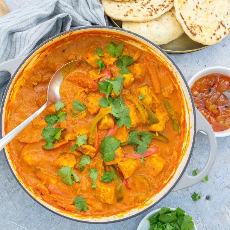 Spicy Tomato-Based Turkey Curry