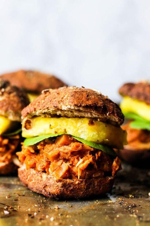 Spicy Vegan BBQ Jackfruit Sandwiches