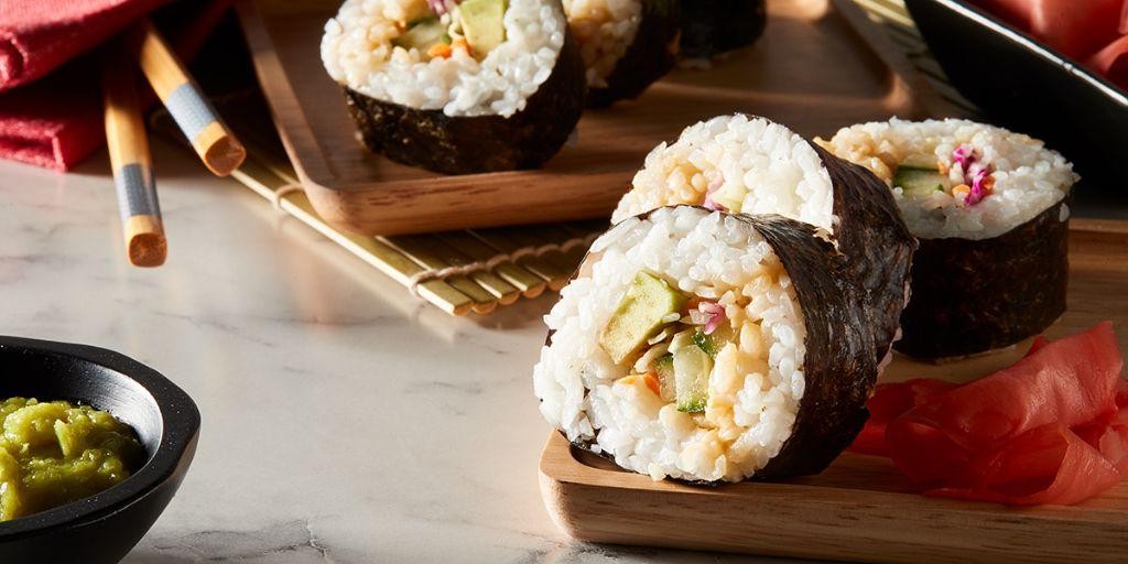 Spicy cucumber avocado rolls