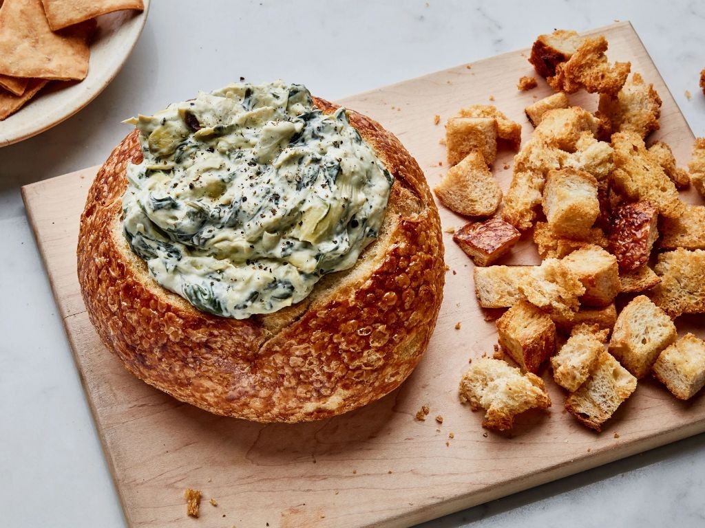 Spinach Artichoke Bread Dip