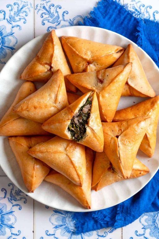 Spinach Fatayer (Lebanese Hand Pies)