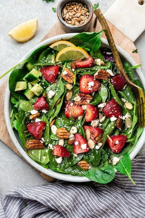 Spinach and Strawberry Gluten Free Salad
