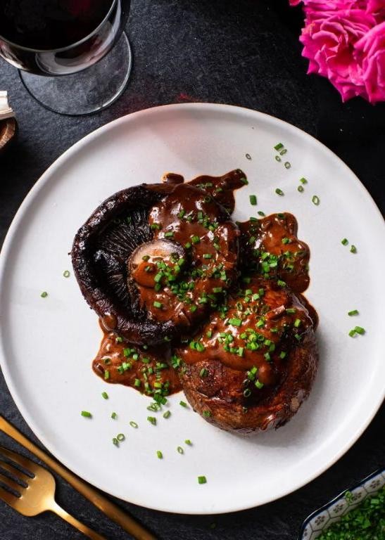 Steak Diane with Red Wine Reduction
