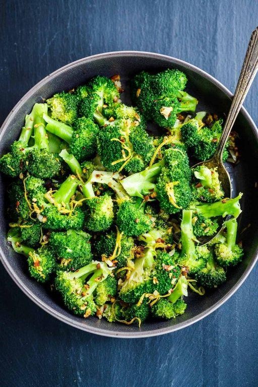Steamed Broccoli with Lemon Zest