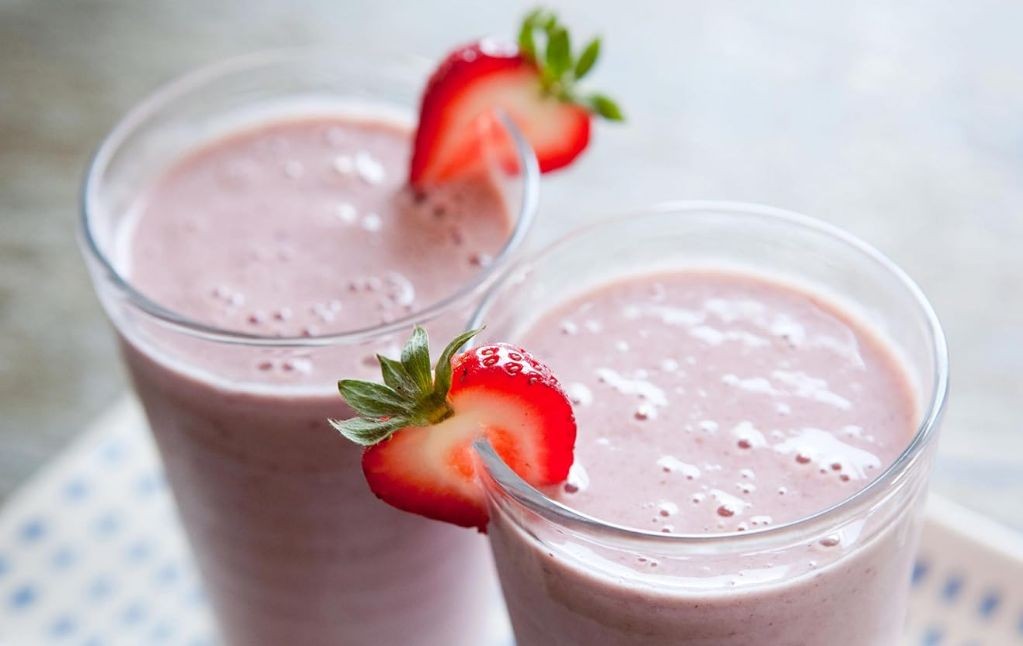 Strawberry Almond Butter Smoothie