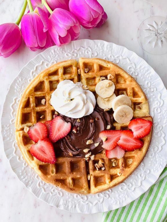 Strawberry Banana Waffles