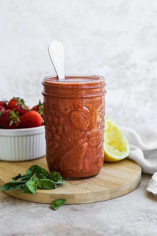 Strawberry Basil Balsamic Dressing