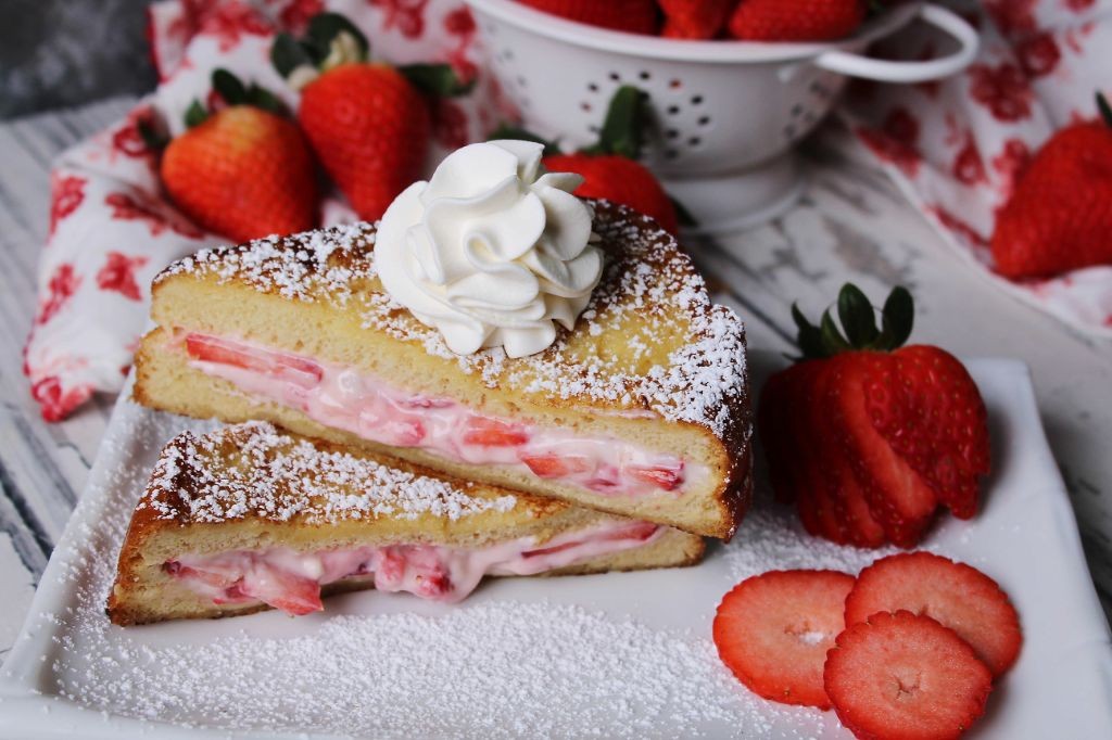 Strawberry Cheesecake French Toast for One