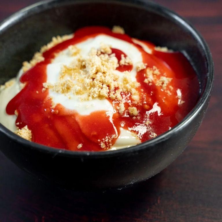 Strawberry Cheesecake Protein Pudding