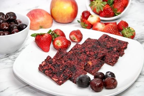 Strawberry Chia Seed Protein Bars