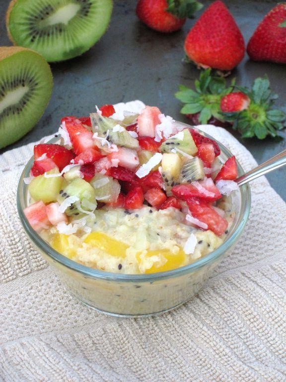 Strawberry Kiwi Coconut Salad