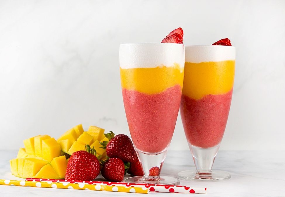 Strawberry Mango Coconut Smoothie