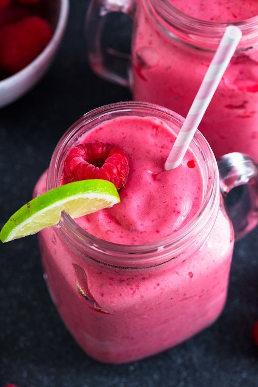 Strawberry Raspberry Lime Smoothie