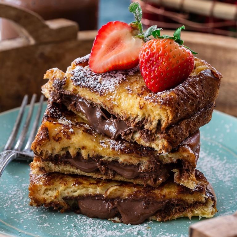 Stuffed Nutella French Toast Single Serving