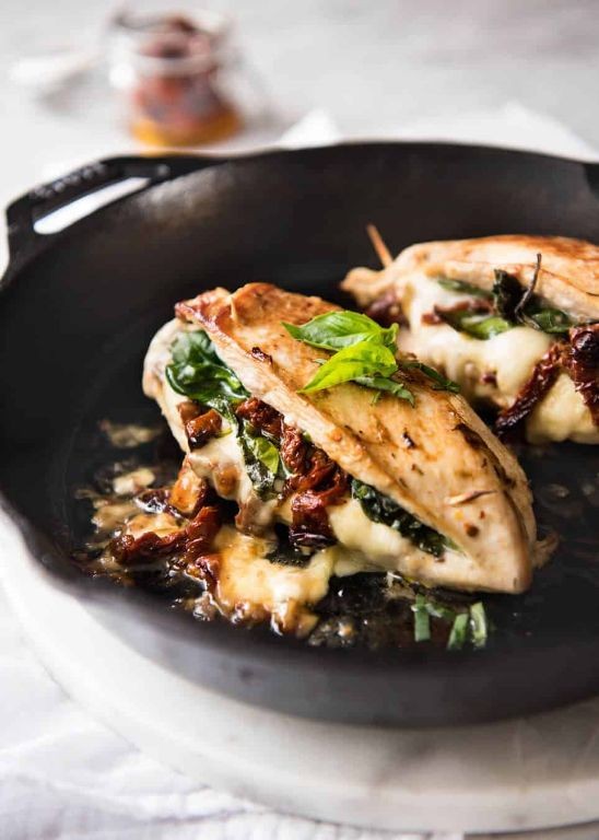 Sun-Dried Tomato and Basil Stuffing Stuffed Chicken Breast