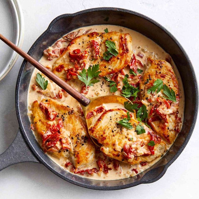 Sundried Tomato Scored Chicken Breast