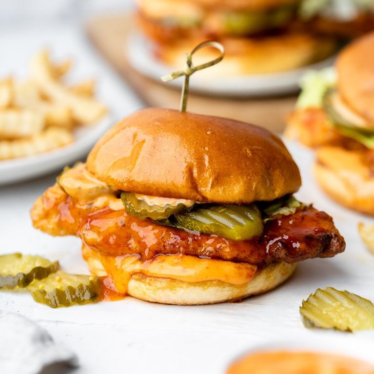 Sweet Chili Chicken Cutlet Sandwich