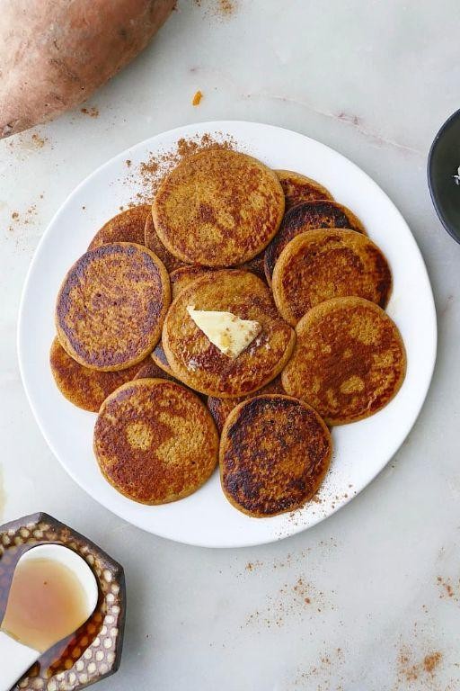 Sweet Potato Protein Pancakes