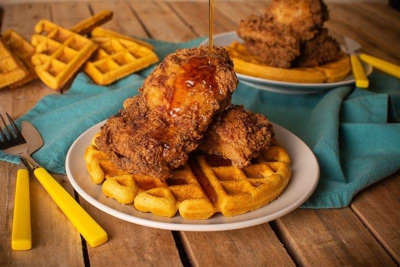 Sweet and Spicy Maple Glazed Chicken Fried Chicken