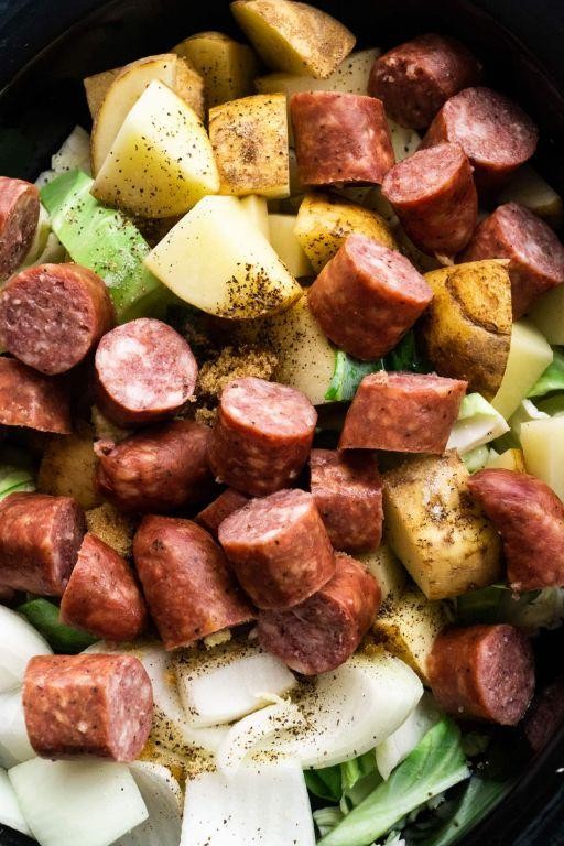 Tangy Kielbasa and Coleslaw Slow Cooker Recipe