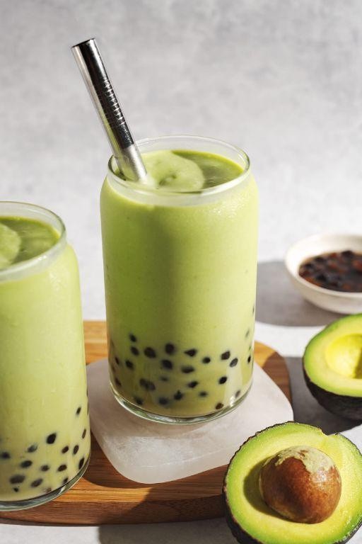 Taro and Avocado Creamy Smoothie