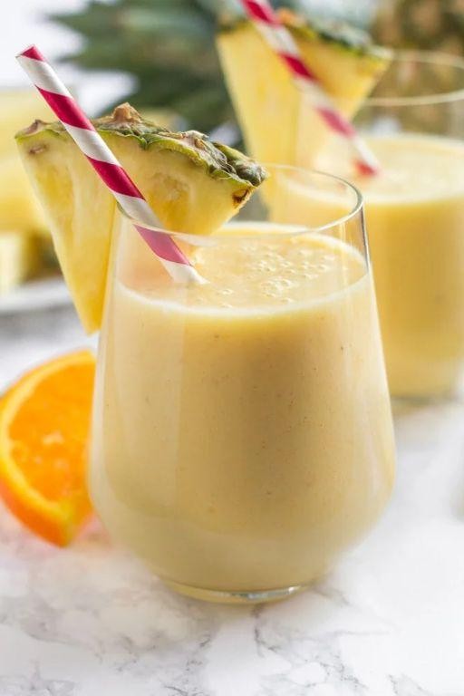 Taro and Pineapple Paradise Smoothie