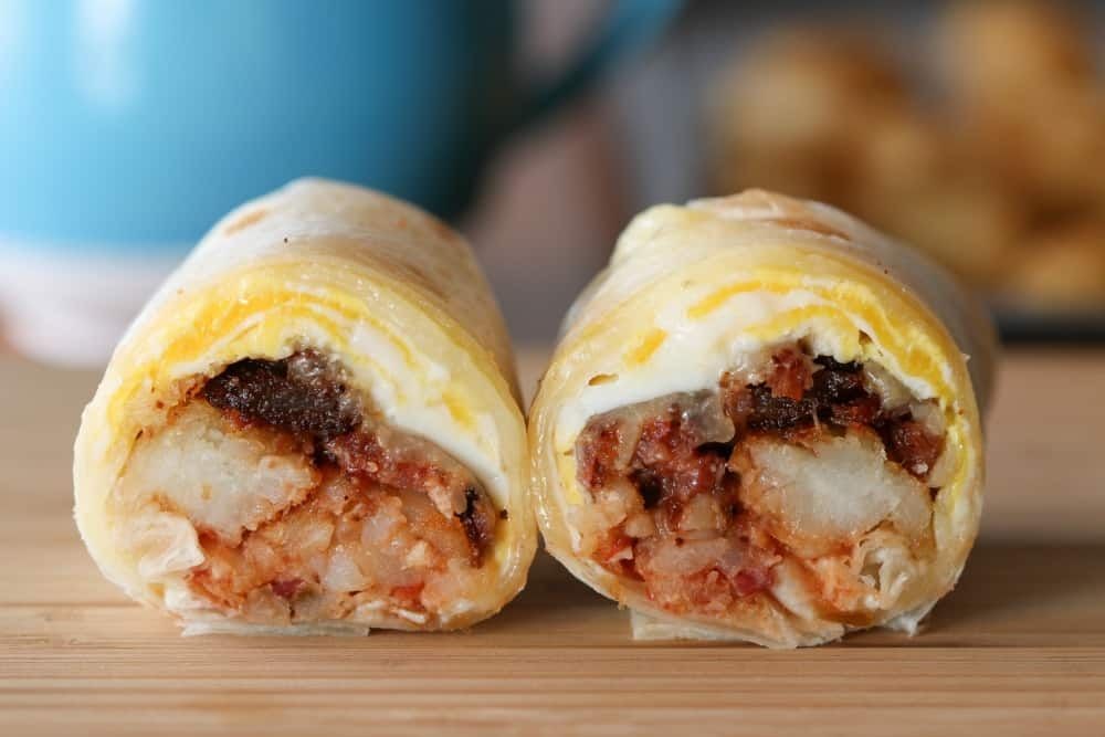 Tater Tot Breakfast Burritos