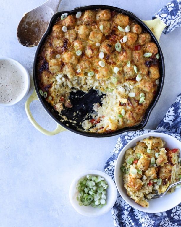 Tater Tot Breakfast Skillet
